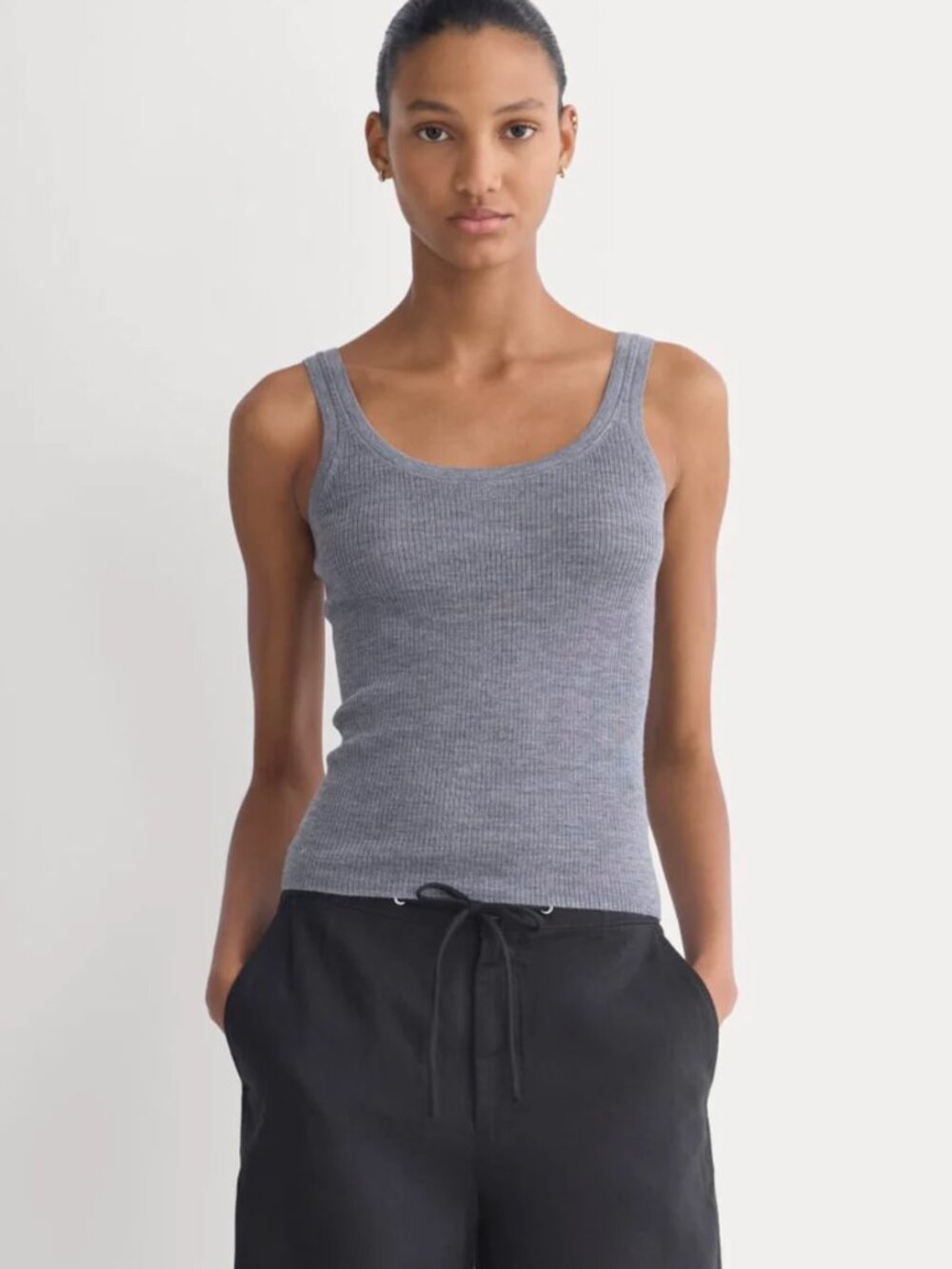 Everlane The Light Ribbed Cami in Ultrasoft Merino